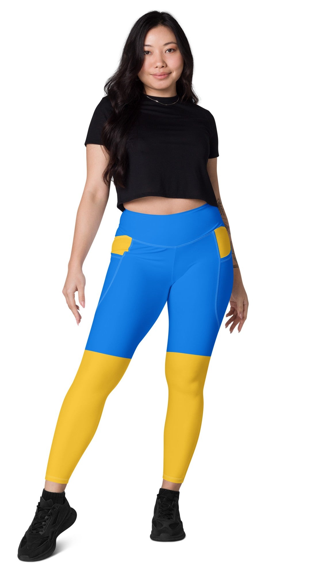 Ukrainian Flag Leggings w/Pockets